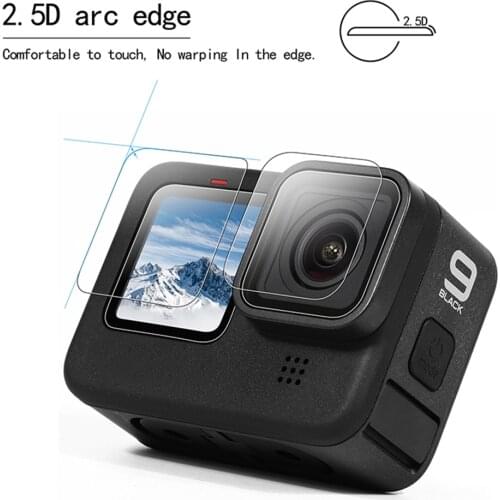 For GoPro Hero 9 Tempered Glass Screen Protector Camera Lens Protective Film for GoPro Hero 9 Black Action Camera Accessories