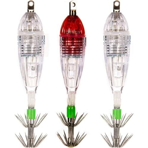 Safety Caps Fishing Accessories Tools Button Battery LED Deep Drop Light Fishing Bait Squid Octopus Hook Fishing Lamp