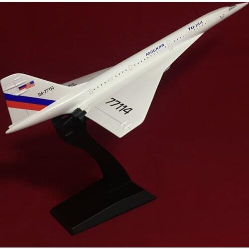 1:200 Scale Concorde Russian TU144 TU-144 Airline Plane Model Toy Air Airline Airplane Model for Collectible Collection Gift