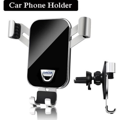 1Pcs Car Styling ABS Gravity Car Phone Holder Accessories For Dacia Duster Logan Sandero Lodgy Stepway Mcv 2 Dokker Accessories