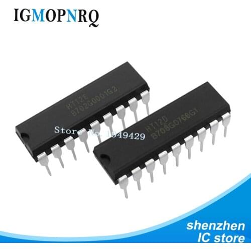 5PAIR 5PCS HT12D and 5PCS HT12E DIP18 HT-12D+HT-12E HT12 new