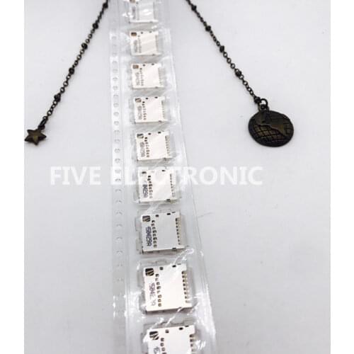 10pcs/lot, 104031-0811 CONN MICRO SD CARD PUSH-PULL R/A 10 (8 + 2) Position Card Connector Secure Digital - microSD 1040310811
