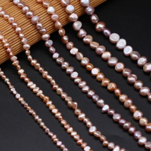 100% Natural Freshwater Pearl Beads 4/5/6/7/8mm Irregular Loose Beads with Hole for Necklace Bracelet Jewelry Making Supplies