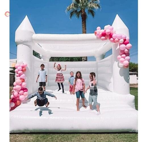 13*13FT FREE DOOR SHIPPING WHITE INFLATABLE BOUNCE HOUSE AIR BOUNCER JUMPER FOR OUTDOOR WEDDING BIRTHDAY PARTY EVENTS