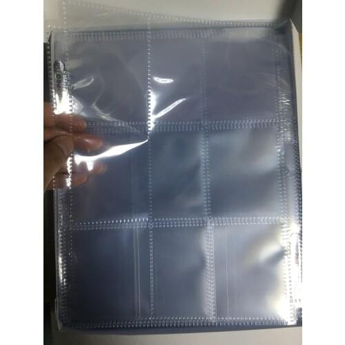 20 pages/lot Board game Ultra Pro Cards Album Cards Collection book pages for MGT /Pokemon/Yugioh 9 Cards slots/page