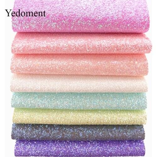 21CM*29CM Glitter Vinyl Synthetic Faux Leather Fabric For Bows Handmade Decoration Crafts Materials Bag Shoes Accessories S18015