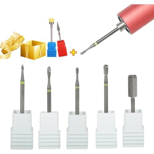 3pcs/kit High Quality Tungsten Carbide Nail Drill Bit Cutter For Manicure Machine Carbide Electric Milling Nail File Accessories