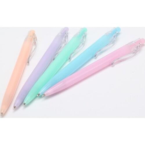 3pcs Jelly send ball point pen 573F students press 0.5MM plastic ball pen wholesale Wenzhou