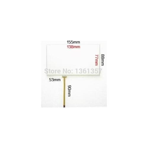 6.2 inch touch screen LCD touch screen tablet machine car DVD navigation Handwritten screen 155*88 free shipping