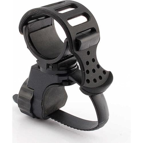 Bicycle Parts Adjustable Bike Cycling 360° Rotation Flashlight Torch Mount LED Light Clamp Clip Bicycle Stem Bike