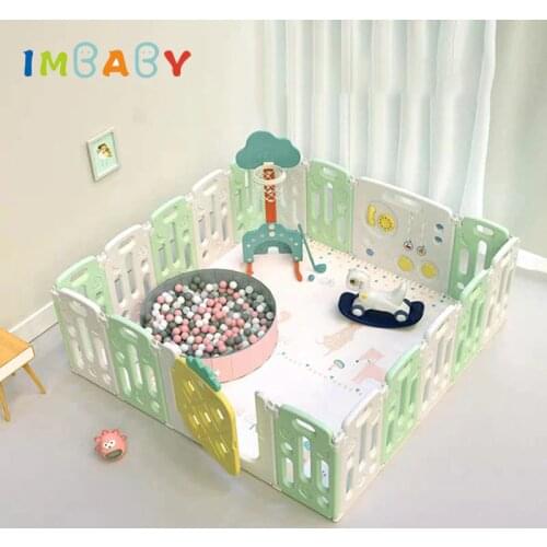 IMBABY Foldable Baby Balls Pool Fence High Quality Playpen For Children Home Play Yard Kids Safety Material Barrier Game Center