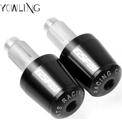 For SUZUKI GSF1250 BANDIT Bandit gsf 1250 2007 2008 2009 2010 2011 2012 Motorcycle 22MM Handlebar Grips Handle Bar Cap End Plugs