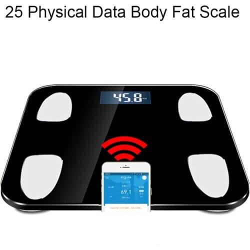 Hot 25 Body Data Smart Weighing mi Scale Bathroom Body Fat Weight Scales Human bmi Smart Bluetooth Body Scale Cloud Storage