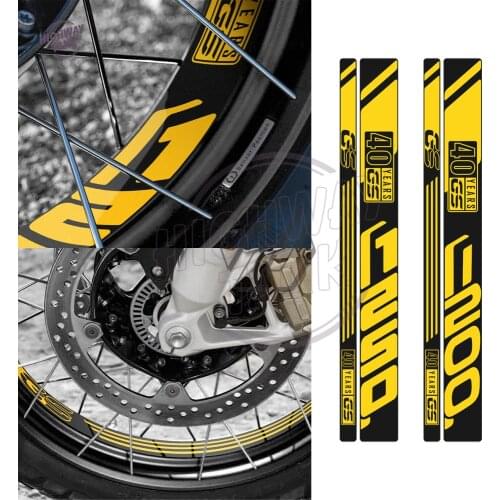 Motorcycle Wheel Reflective 40 Years Rim Sticker Case for BMW R1200GS R1250GS Adventure 2014-2021