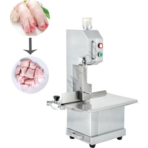 Commercial Desktop Saw Bone Cutting Ribs Meat Slicer Electric Bone Cutting Machine Frozen Fish Bones Meat Cutter 850w