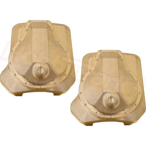 2pcs TRX4 Brass Diff Cover Front & Rear Axle Housing Case 8241 8242 for Traxxas TRX-4 1/10 RC Crawler Upgrade Parts Hop-Ups