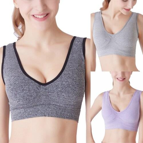 Fashion New Sports Bra Upgraded Version Of Large Size Thin Section With Padded Seamless Yoga Sports No Steel Sports Bra