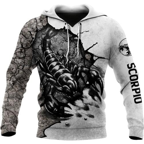 PLstar Cosmos 3Dprinted Newfashion Hippie Scorpio Constellation Art Streetwear Funny Awsome Casual Hoodie/Sweatshirt/Zip S-13