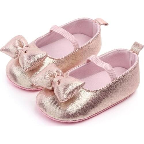 2021 Autumn Baby Girl Anti-Slip Casual Walking Shoes Bowknot Sneakers Soft Soled First Walkers