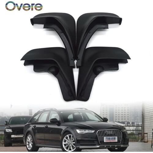OVERE Car Front Rear Mudguards For Audi A6 C6 2006 2007 2008 2009 2010 Sedan Styling Splash Guard Accessories 1Set Mudflaps