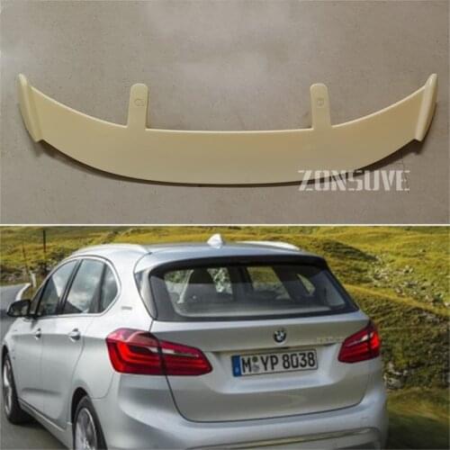 Use For 2018 BMW 2 series F45 Spoiler ABS Plastic Carbon Fiber Look Hatchback SUV Roof Rear Wing Body Kit Accessories