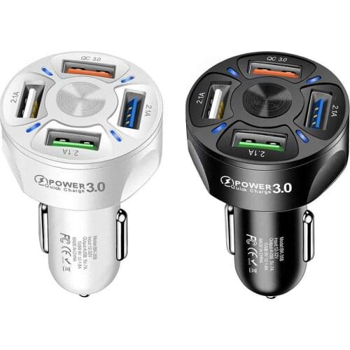 Ports USB Car Charge 48W Quick 7A Mini Fast Charging For iPhone 11 Xiaomi Huawei Mobile Phone Charger Adapter in Car