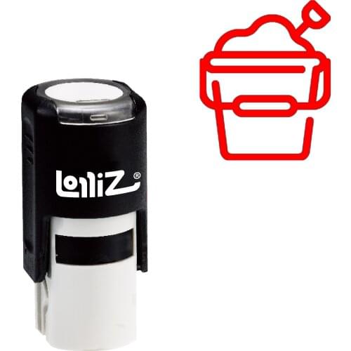 LolliZ Bucket Self-Inking Rubber Stamp - Modern Symbol Series