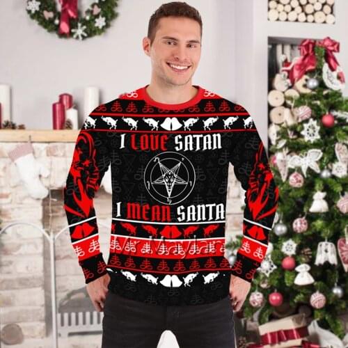Christmas Satan3D Printed Jacket Men/Women Harajuku Hoodie Unisex Casual Gothic Streetwear Sweatshirt Pullover Sudadera Hombre