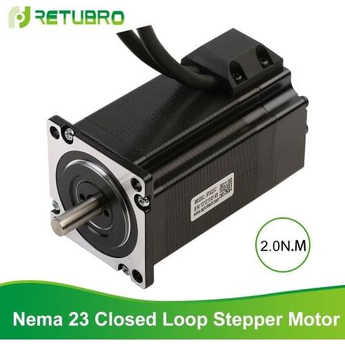 RETUBRO Stepper Motor Easy Servo 57A2EC Nema 23 2 Phase 57mm flange 2NM 4A closed loop Stepping Motor Good faith Good Quality