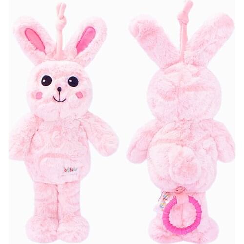 Cute Baby Plush Toys Soft Baby Rattle Appease Stuffed Doll Stuffed Plush Animals Toy With Music Box For Children