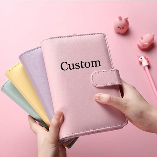 Free Custom Name A6 Spiral Notebook Rings Planner Organizer Journal Schedules Stationery Office School Supplies