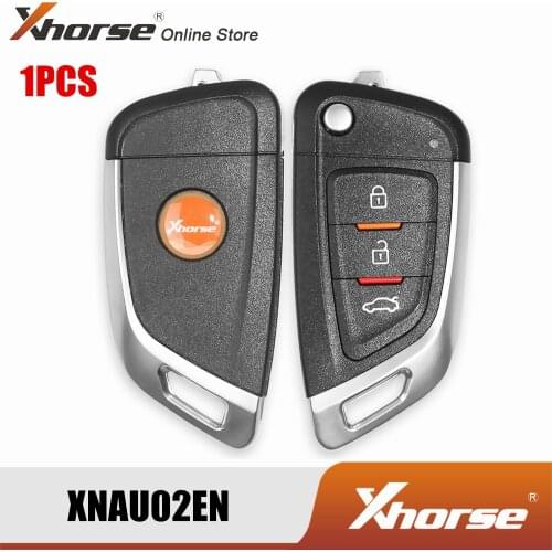 10 PCS XHORSE XKKF02EN Universal Wired Remote Car Key with 3 Buttons English Version