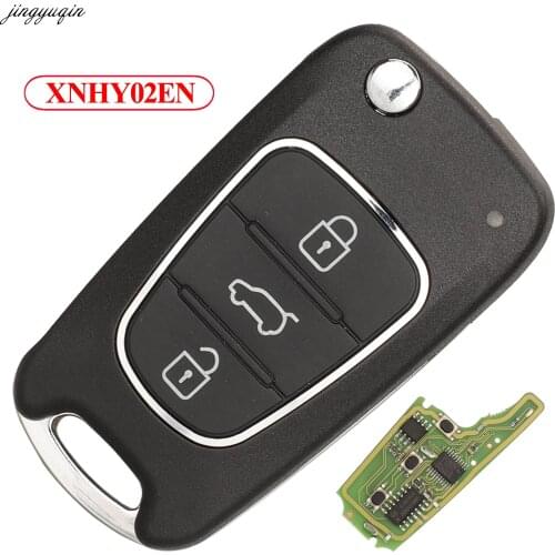 Jingyuqin XNHY02EN Universal VVDI Wireless Remote Control Car Key For Xhorse VVDI2 Mini Key Tool Hyundai Style 3 Buttons