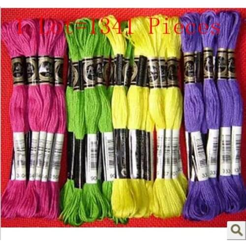 Great Reputaion Cross Stitch DIY Similar DMC Embroidery Thread 1Lot=1341PCS Free Shipping