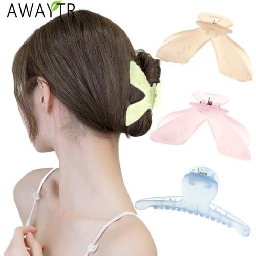 AWAYTR Vintage Hair Clips Claw Scratching Hairpin Headdress Girls Styling Barrettes Ponytail Hairgrip Hair Accessories Hairbands