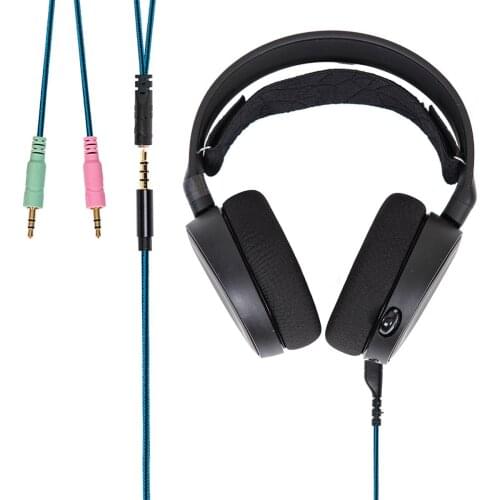 1 Pair Replacement Fabric Earpads Cushions Ear Pads Earmuffs for SteelSeries Arctis 3 5 7 Headphones Headsets