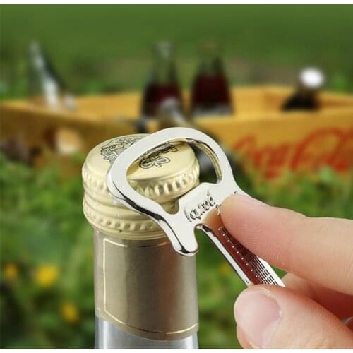 1PC Beer Opener Guitar Beer Bottle Can Opener Alloy Household Keychain Ring Keychain Opener Tools Bottle Hangings Gifts F4G3