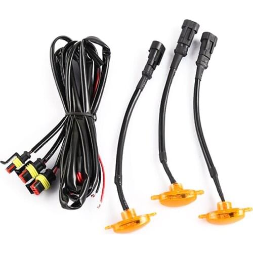 12V LED Yellow Front Bumper Grille Day Running Light Lamp Fit for Ford F-150 2010 2011 2012 2013 2014 2015 2016 2017 2018