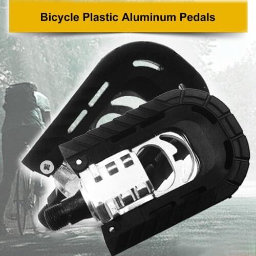 2Pcs Bicycle Cycling Anti-Skid Wide Platform Universal 9/16 Inch Bike Pedals Aluminum Alloy Anti-slip Pedals Accessories Part