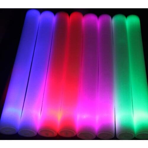 2021 1pcs Light Up Foam Sticks Glow Party Led Flashings Vocal Concert Reuseable Hot Hot Glow Party Supplies Игрушки Для Детей