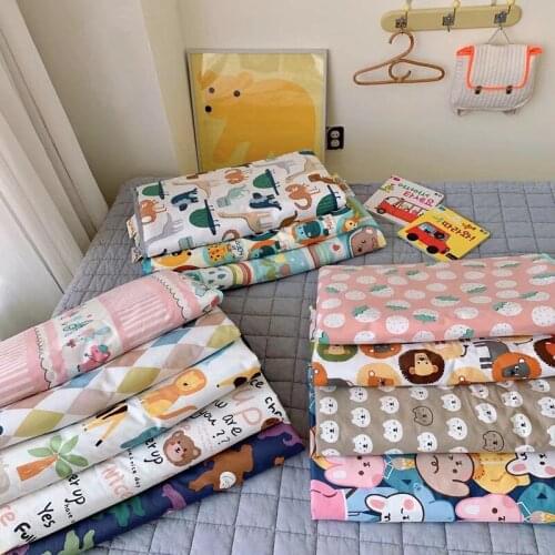 Kid Baby Long-staple Cotton Air-conditioning Quilt Kindergarten Soft Breathable Cartoon Soybean Fiber Summer Quilt Baby Bedding