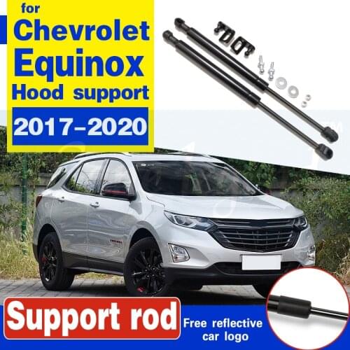 For Chevrolet Equinox 2017-2020 Front Hood Engine Supporting Hydraulic rod Lift Strut Spring Shock Bars Bracket Car Styling