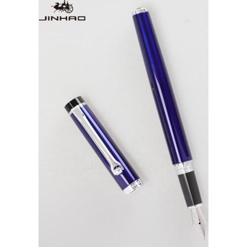 Jinhao Luxury Mens Fountain Pen Business Student 0.5mm Extra Fine Nib Calligraphy Office Supply Writing Tool