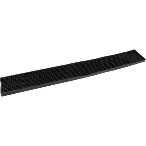 Black Rubber Beer Bar Runner Spill Mat for Home Pub Cafe Party 60x8x1cm