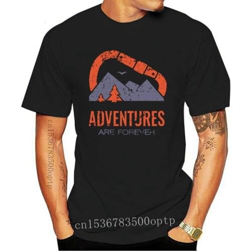 Adventures Are Forever Mountain Climbing Hiking Mens Gray 2021 New Fashion T-Shirt Short Sleeve Design Your Own T Shirt