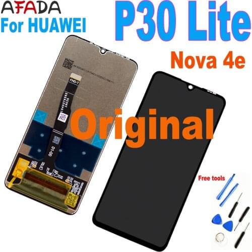 Original 6.15'' for Huawei P30 Lite LCD Display Nova 4e MAR-LX1 LX2 AL01 Touch Screen Assembly Replacement Repair Parts
