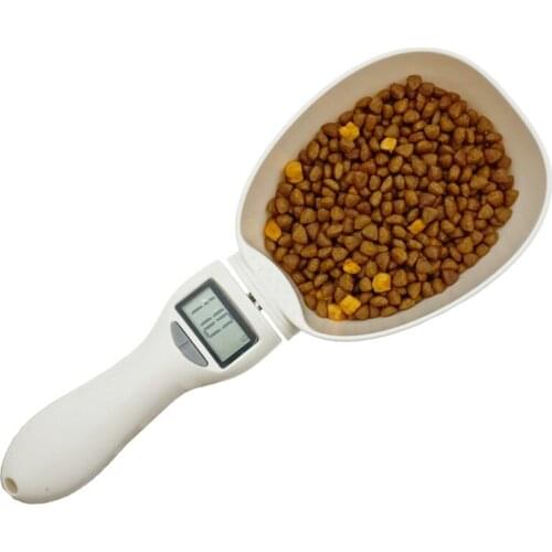 Pet Food Scale Electronic Measuring Tool For Dog Cat Feeding Bowl Measuring Spoon Kitchen Scale Digital Display 250ml