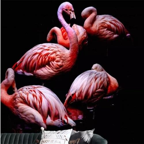 Customized beautiful oil painting bird bedroom living room dedicated trend wall