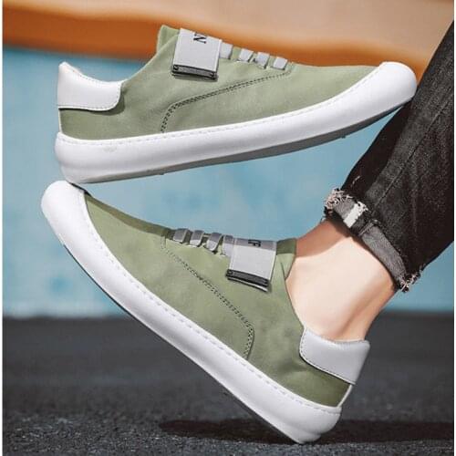 Casual Shoes Men Green White Casual Sneakers for Men Cotton Fabric Mens Fashion Shoes Summer Breathable Shoe for men