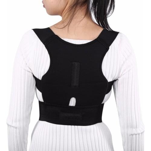 Adjustable Back Brace Posture Corrector Back Spine Support Brace Belt Shoulder Lumbar Correction Bandage Corset For Men Women